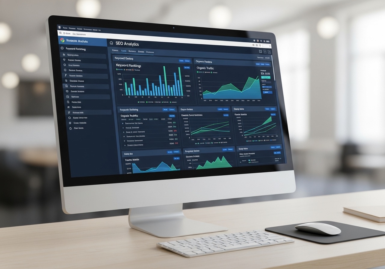 SEO analytics dashboard